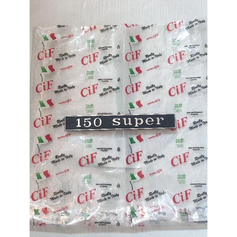 tulisan vespa super 150 emblem balok vespa 150 super original italia