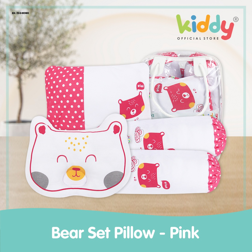 Kiddy Bear Set Pillow 4 in 1/ Bantal Bayi Set Paket