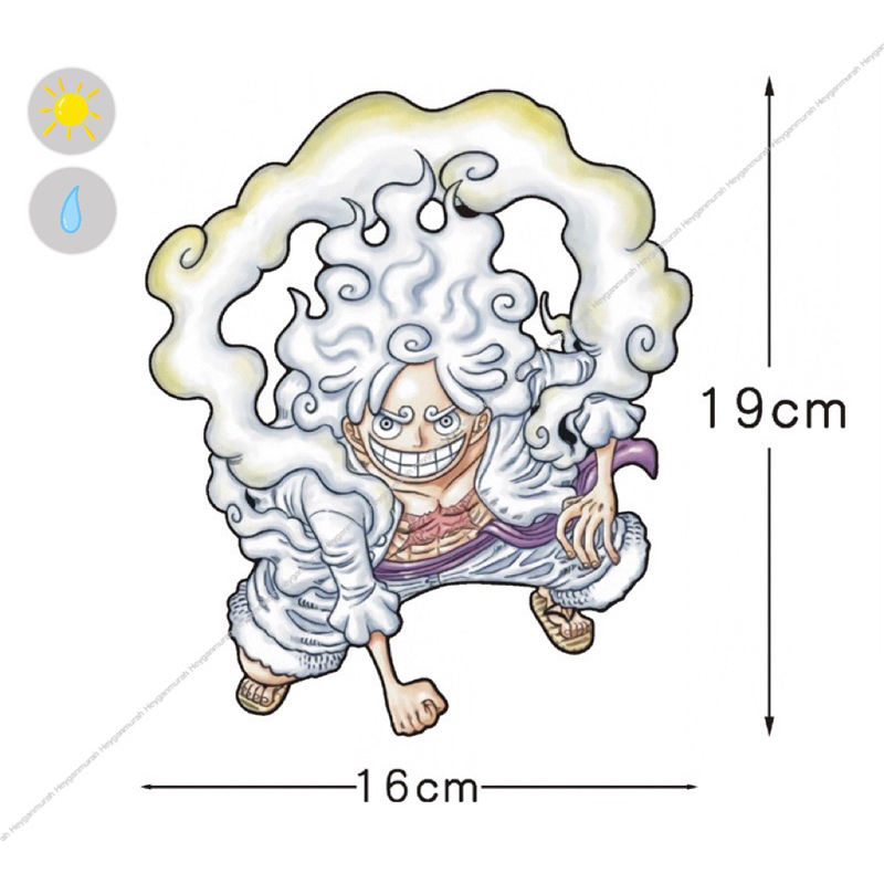 Heyganmurah Stiker Motor Mobil One Piece Luffy / Stiker Luffy One Piece