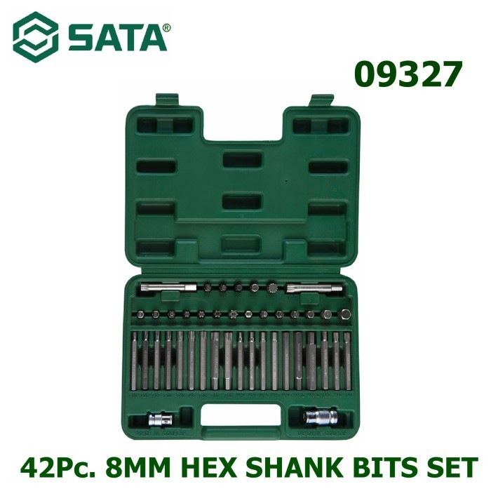 SATA MATA OBENG 42 pc 09327 8 mm SATA HEX SHANK BITS SET 42 pcs 8mm