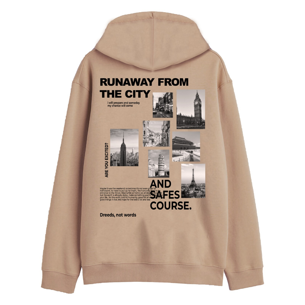 PublicFashion - Runaway Hoodie Unisex - Hoodie Pria dan Wanita