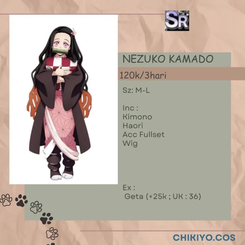 [RENTAL] Nezuko Kamado - KNY - COSPLAY
