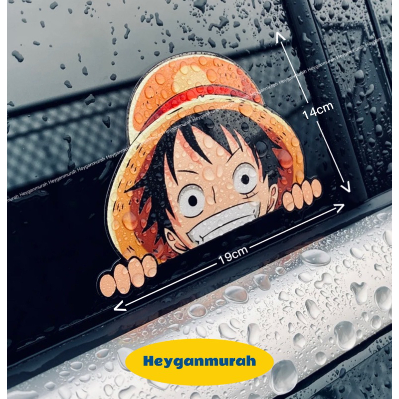 Heyganmurah Stiker Motor Mobil One Piece Luffy / Stiker Luffy One Piece