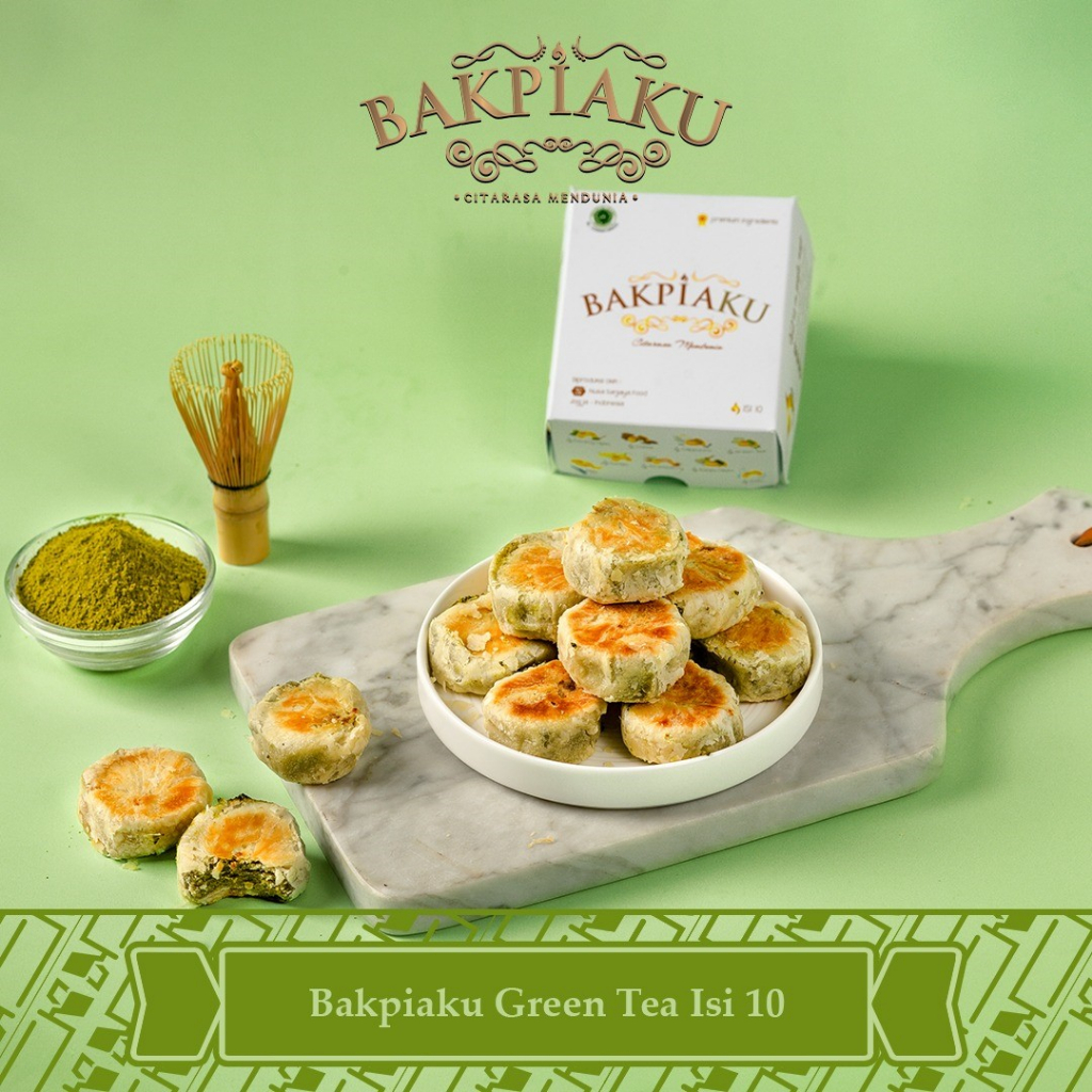 

Bakpia Bakpiaku Khas Jogja isi 10 Rasa Greentea