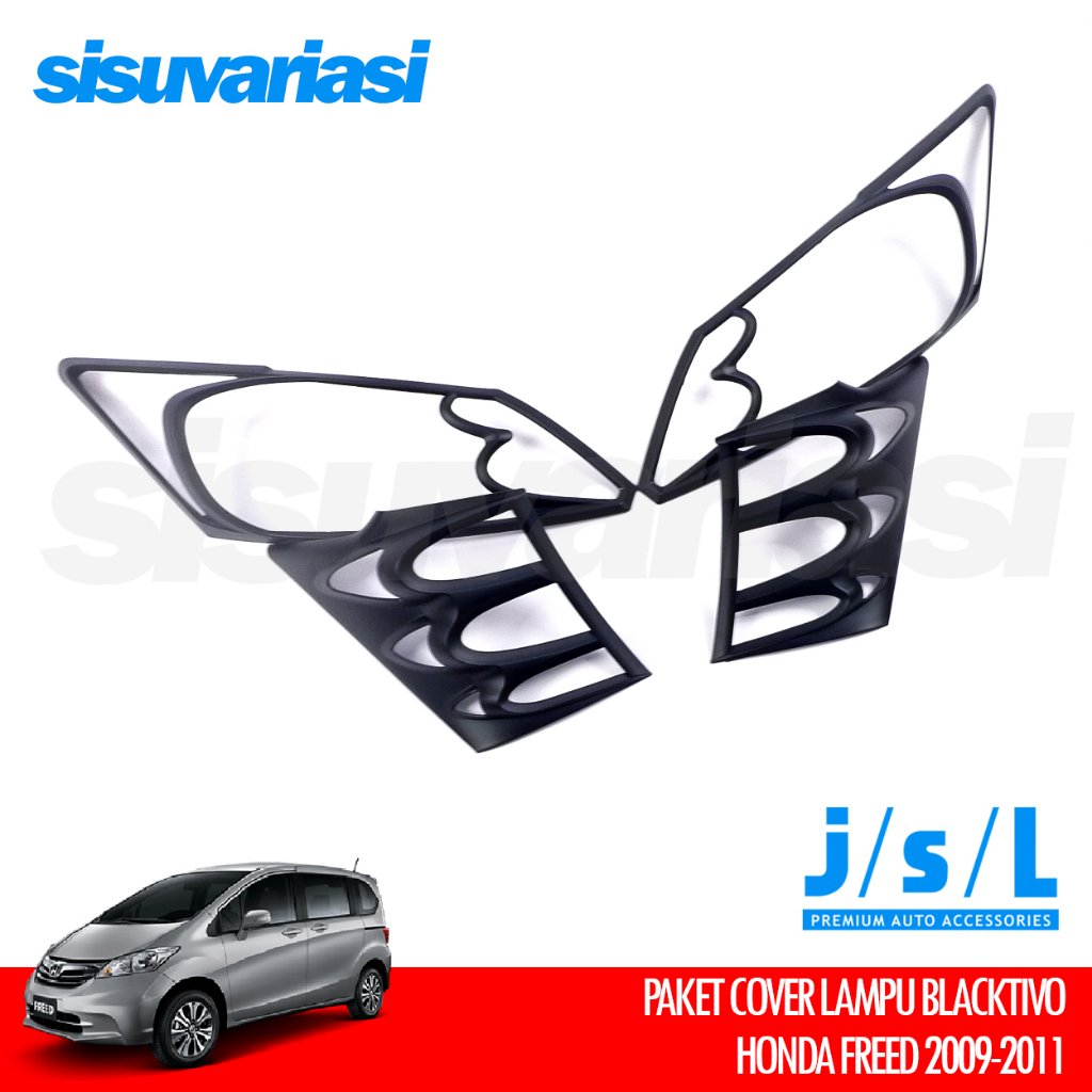 Aksesoris Honda Freed Paket JSL Cover Headlamp Stoplamp Garnish Lampu Depan Belakang