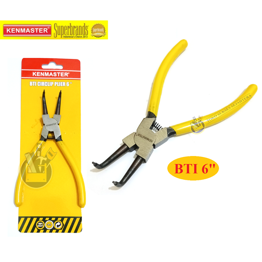 KENMASTER Tang Snap Ring 6&quot; 6 Inch BTI 6 Inch / Tang Circlip Bengkok Tekan Tutup BTI 6inch