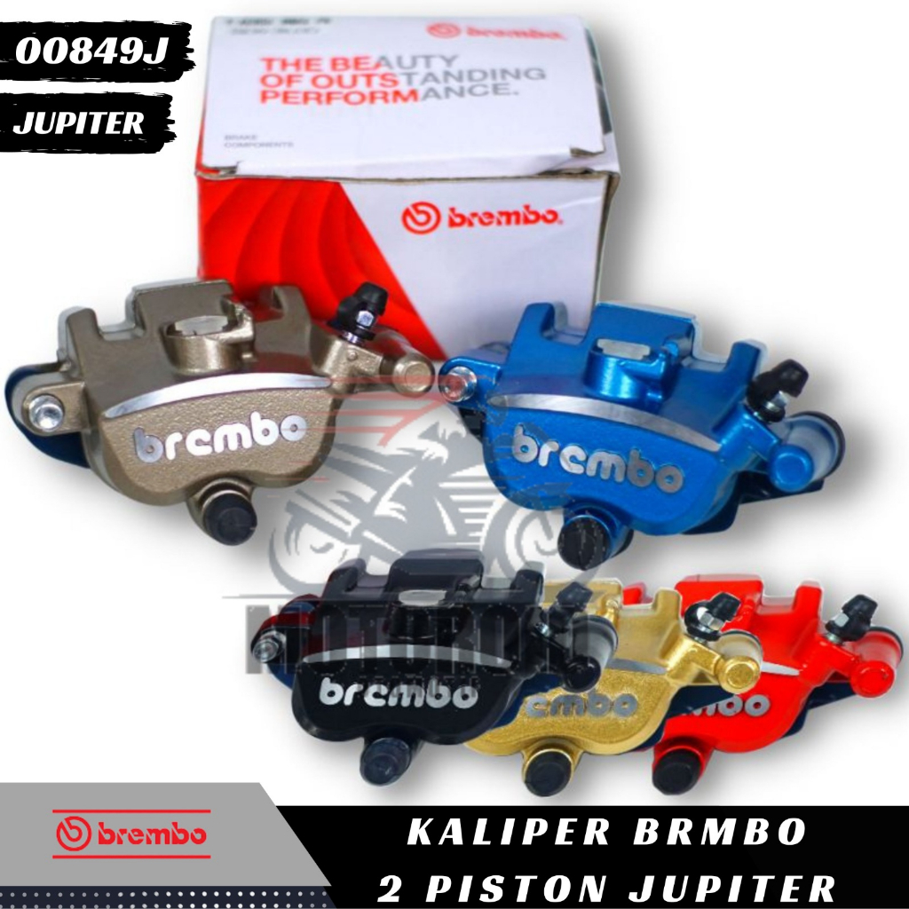 Kaliper Jupiter Z 2P Caliper Samurai Kanan Piston Breket Cnc BRB Colour