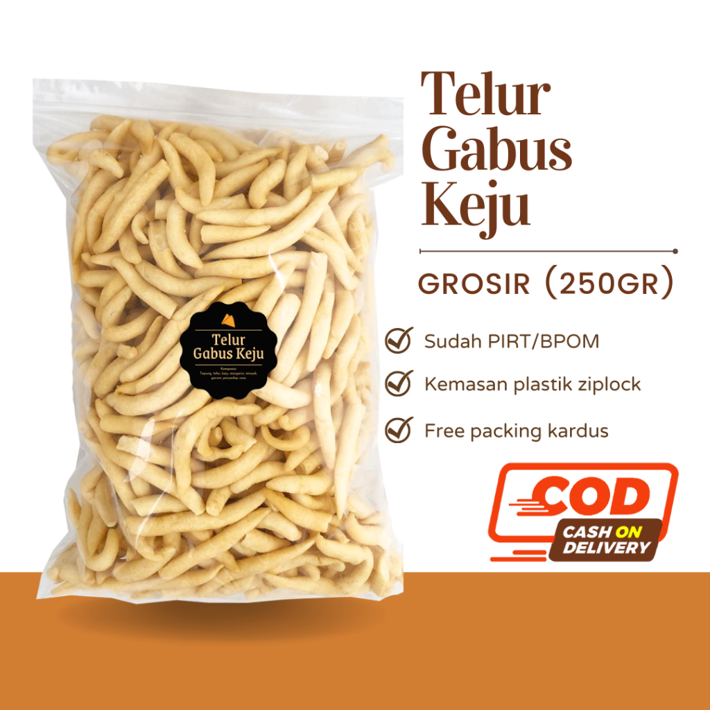 [DELISH SNACKS] Telur Gabus Keju (Grosir) 250gr 500gr / Snack Cemilan Camilan Kiloan Grosiran
