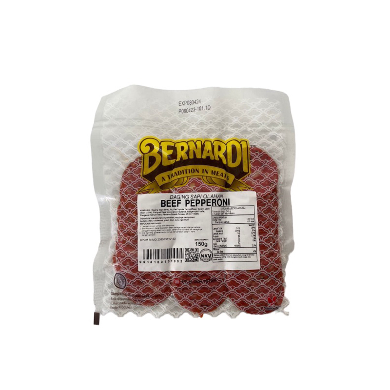 Bernardi Beef Pepperoni 150gr