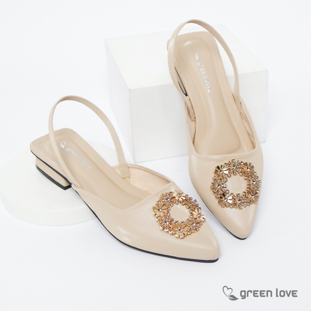 Green Love Sandal Wanita Selop RIHANNA