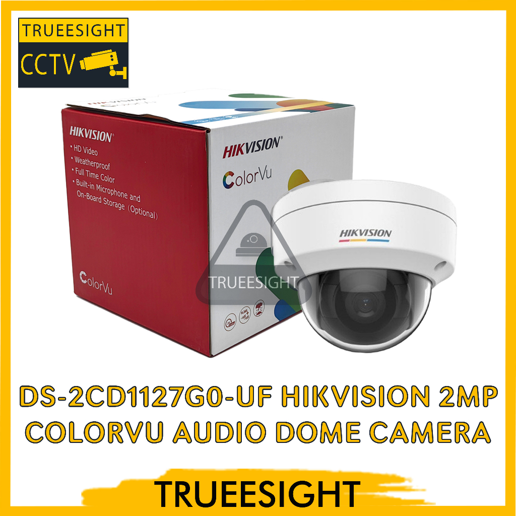 DS-2CD1127G0-UF Hikvision 2mp Colorvu Audio Dome Camera