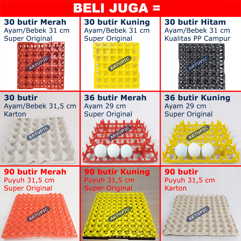 Egg Tray Telur 30 Butir HITAM Ayam Bebek Rak Tempat Tray Telur Plastik Kualitas Biasa