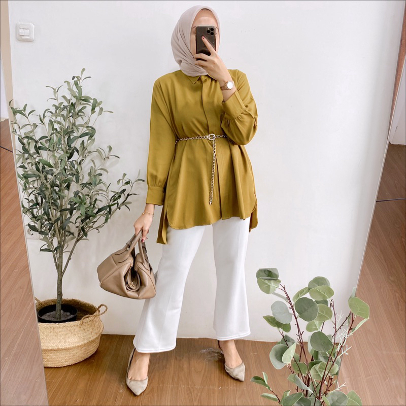 DB - ZAVIA BLOUSE OVERSIZE ATASAN WANITA BAHAN SHAKILA ADEM LENGAN BALON BUSUI FRIENDLY JUMBO LD 120 TERBARU KEKINIAN VIRAL 3175