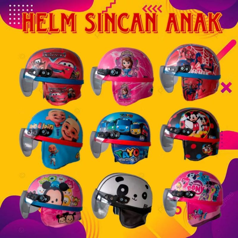 HELM ANAK PELINDUNG KEPALA ANAK helm anak laki laki dan perempuan