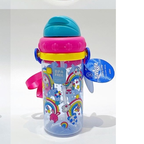 BOTOL MINUM ANAK SMIGGLE BPA FREE 430 ML 2003 WITH TALI+SEDOTAN TERBARU