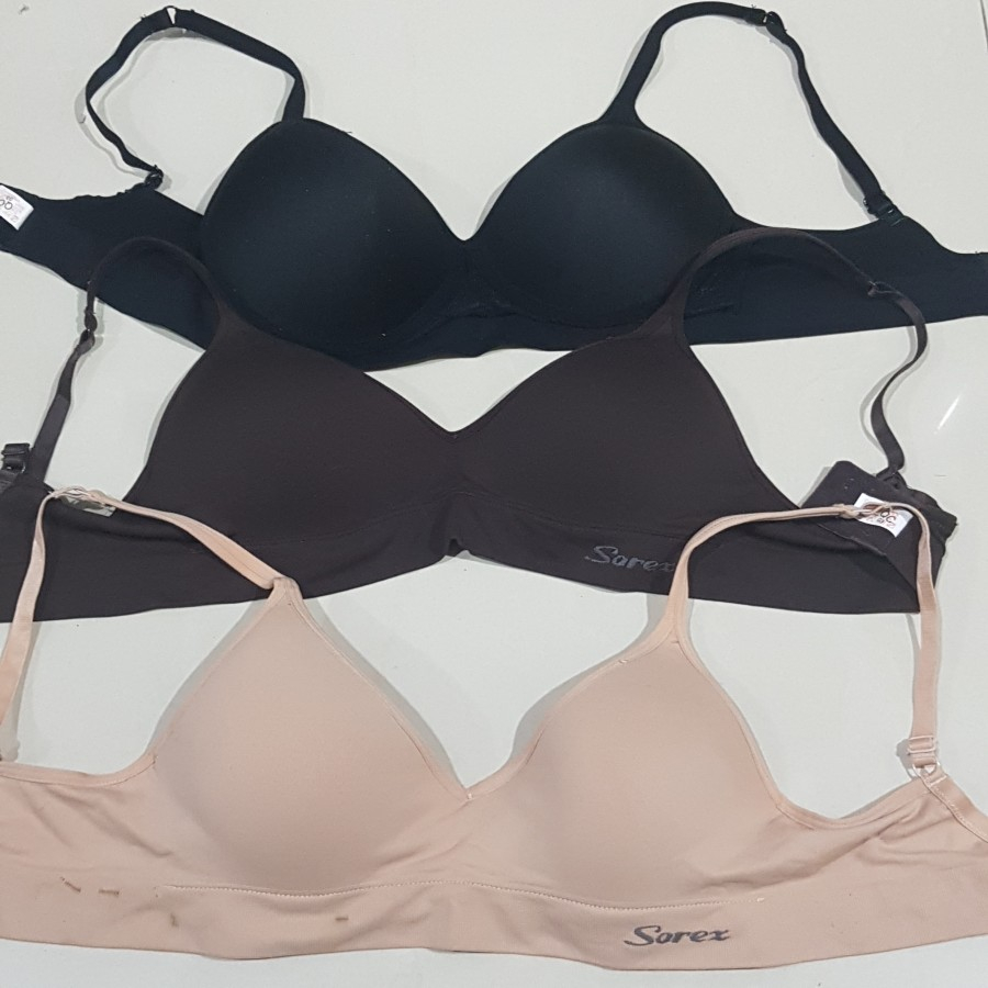 BH Bra Sorex 36 80 Krem 0156 Coklat 0157 Hitam 0158