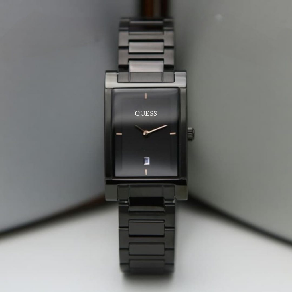 JAM TANGAN WANITA GUESS RANTAI SEGI TANGGAL AKTIF LS02