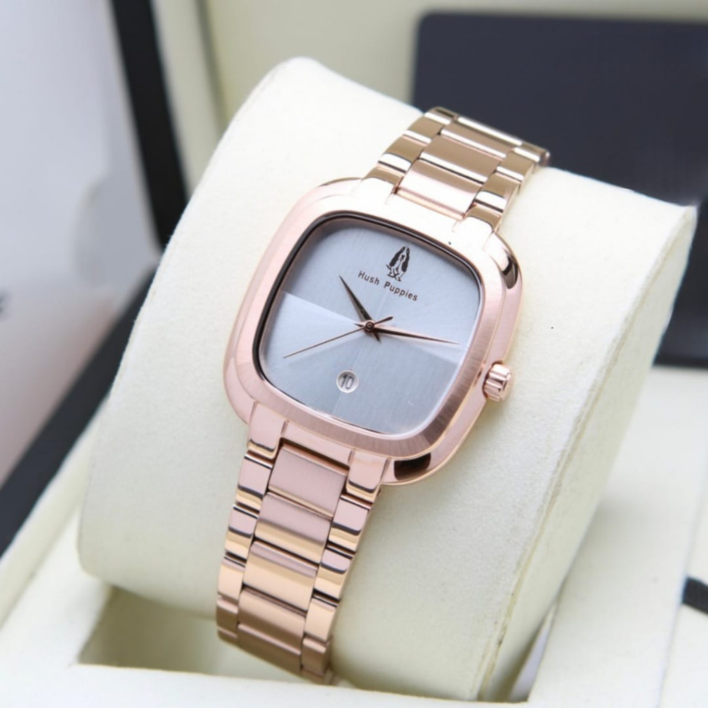 JAM TANGAN WANITA HUSH PUPPIES RANTAI TANGGAL AKTIF LS01