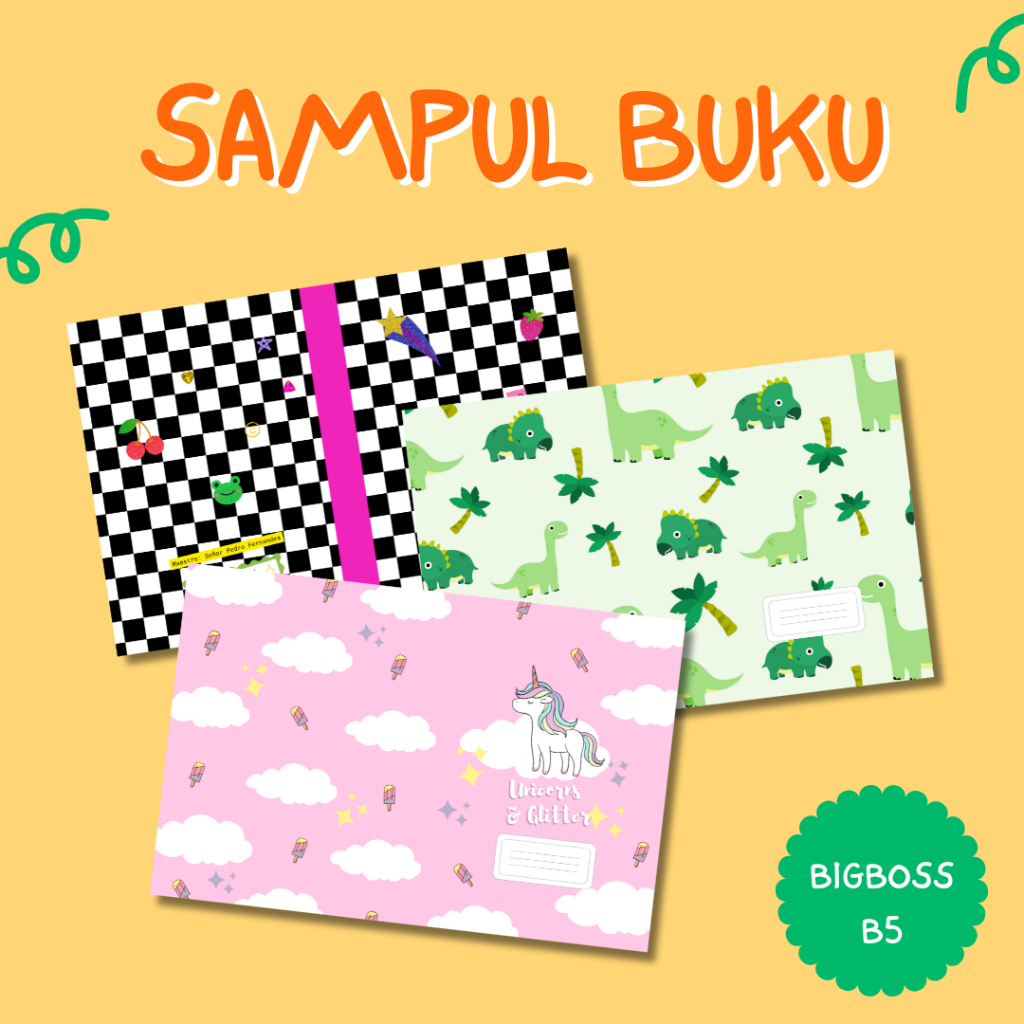 

[BIGBOSS B5] Sampul Buku - Sampul Buku Motif Lucu Buku Tulis Bigboss B5 - Custom Desain Minimal Order 4pcs