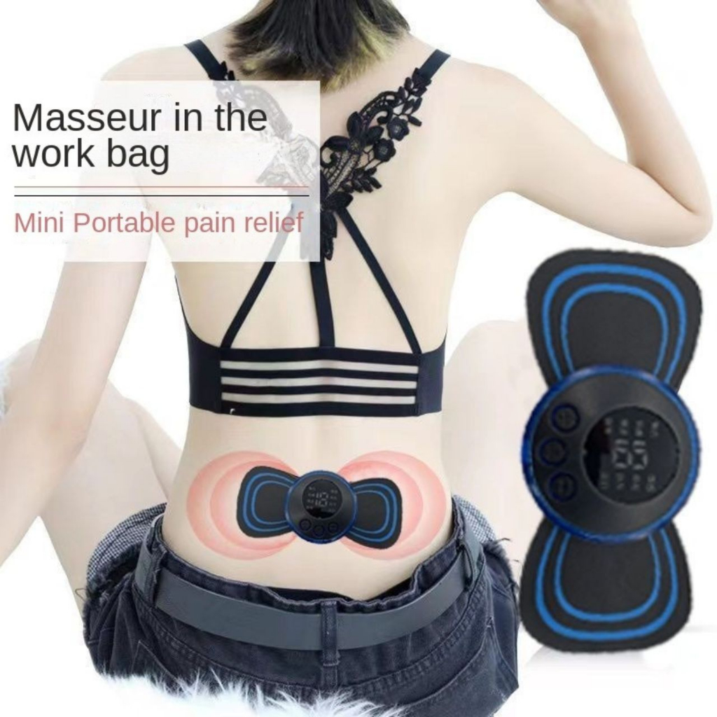 EMS Alat Terapi Pijat Elektrik Mini Massager Portable System Charge