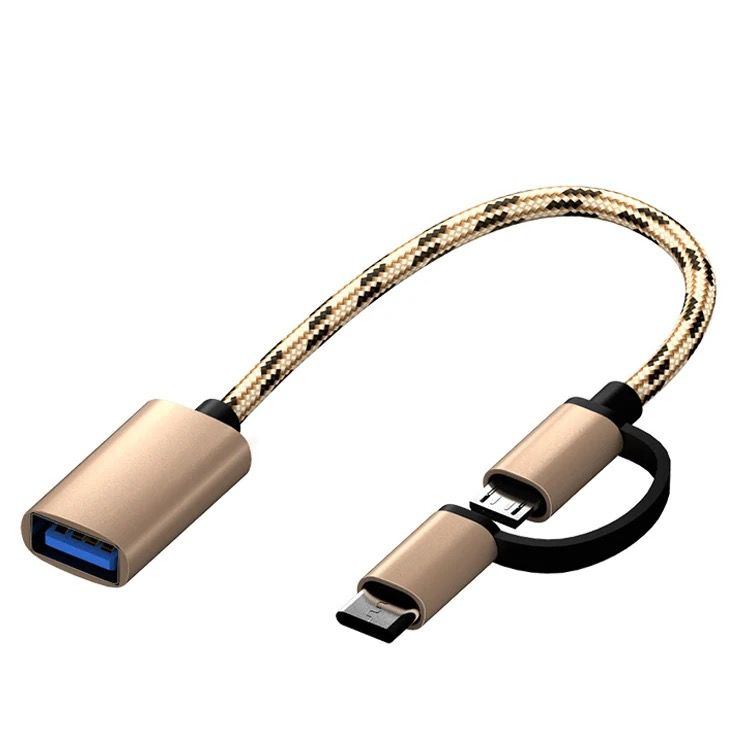 ￼USB Type-C Micro OTG 2 in 1 USB 3.0 OTG Adapter Cable Micro USB Type C Data / kabel otg 2in1