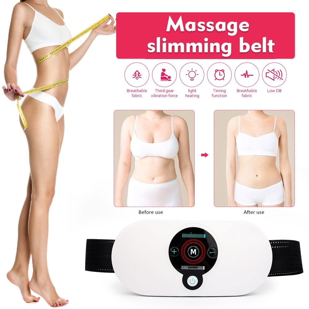 Slimming Belt Alat Penghancur Lemak Pembakar Perut Pinggang Pelangsing Tubuh Dismenore Relief Pad Bantalan Pemanas Listrik Relief Punggung Sabuk Sakit Pinggang