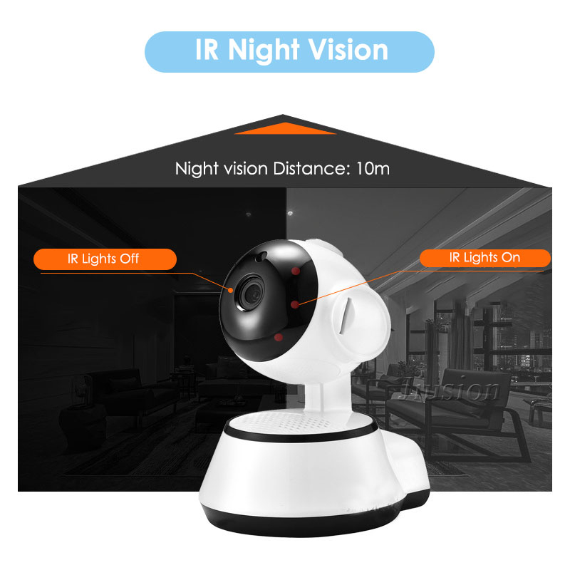 MMM IP Camera WIFI CCTV V380Pro Smart Wifi Kamera CCTV HD1080P Q6 Wireless IP Kamera APP Remote Monitoring Control Jarak Jauh