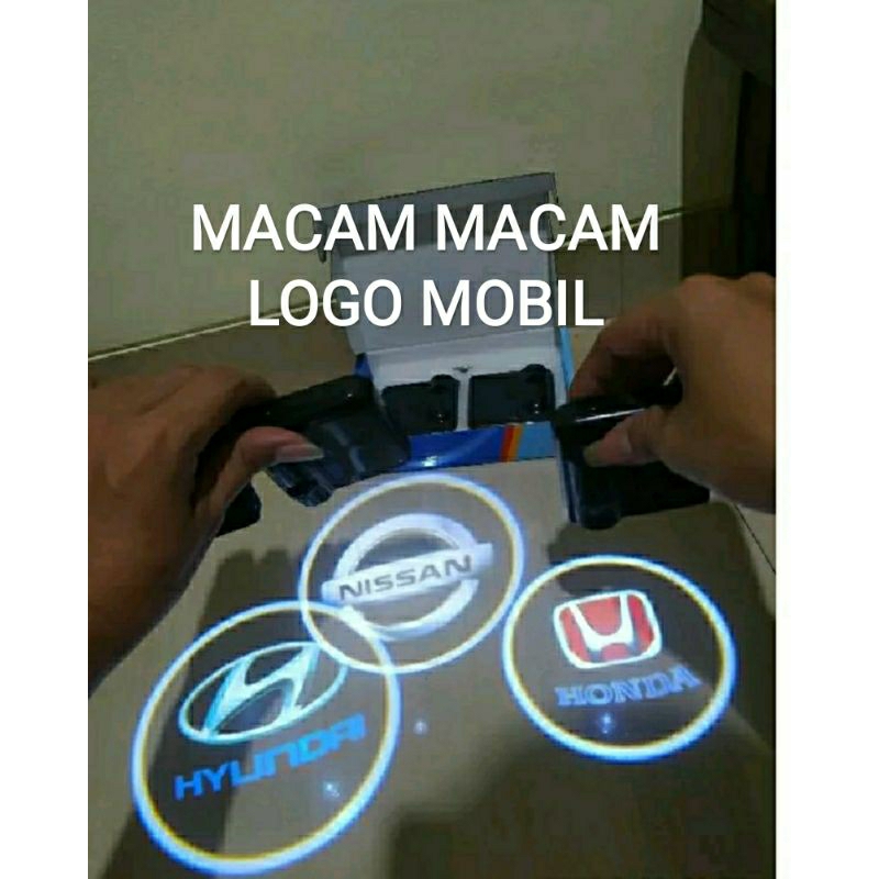 LAMPU LOGO PINTU MOBIL TANPA SAMBUNG KABEL (SENSOR MAGNET)