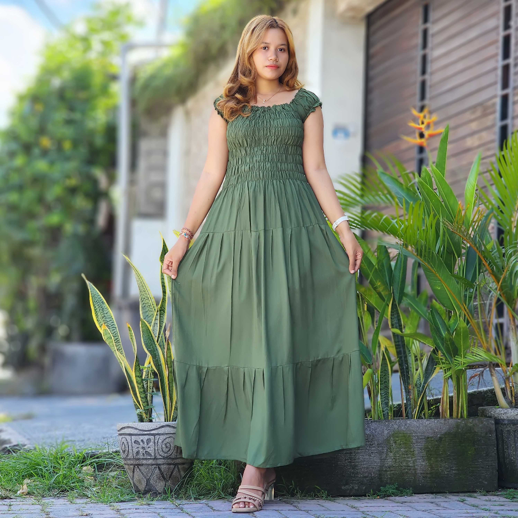 Dress Canda Panjang Bali Polos