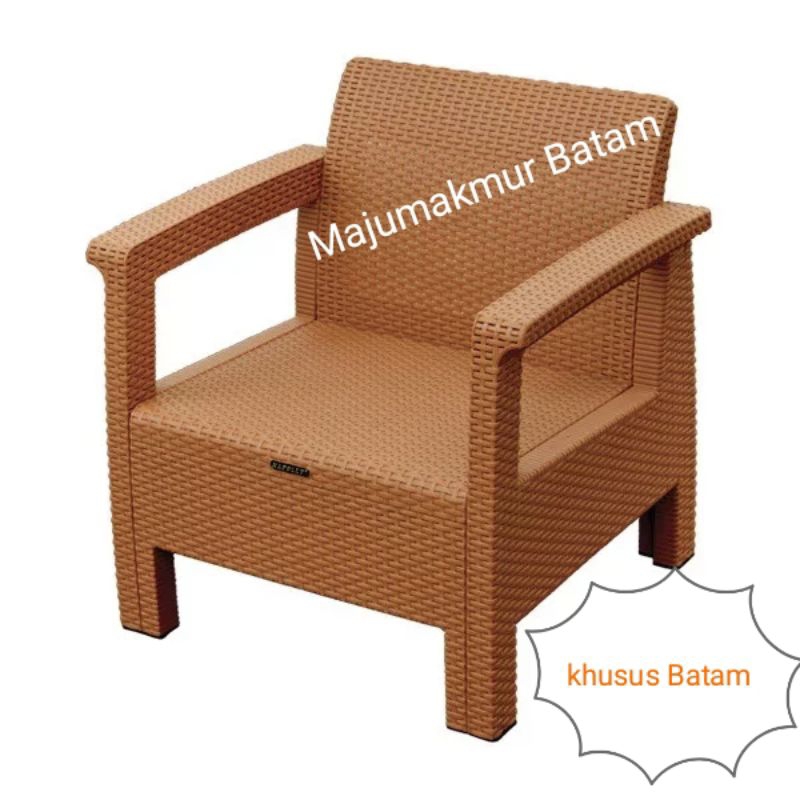 NAPOLLY SOFA ROTAN SINTESIS JATI DUDUKAN 1 ( BATAM )