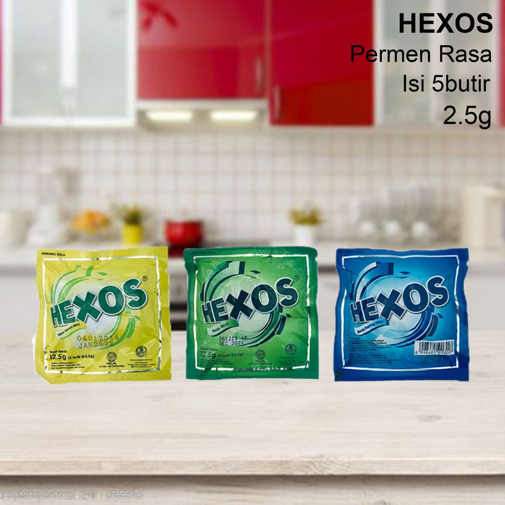 

Hexos - Permen - isi 5butir x 2.5g