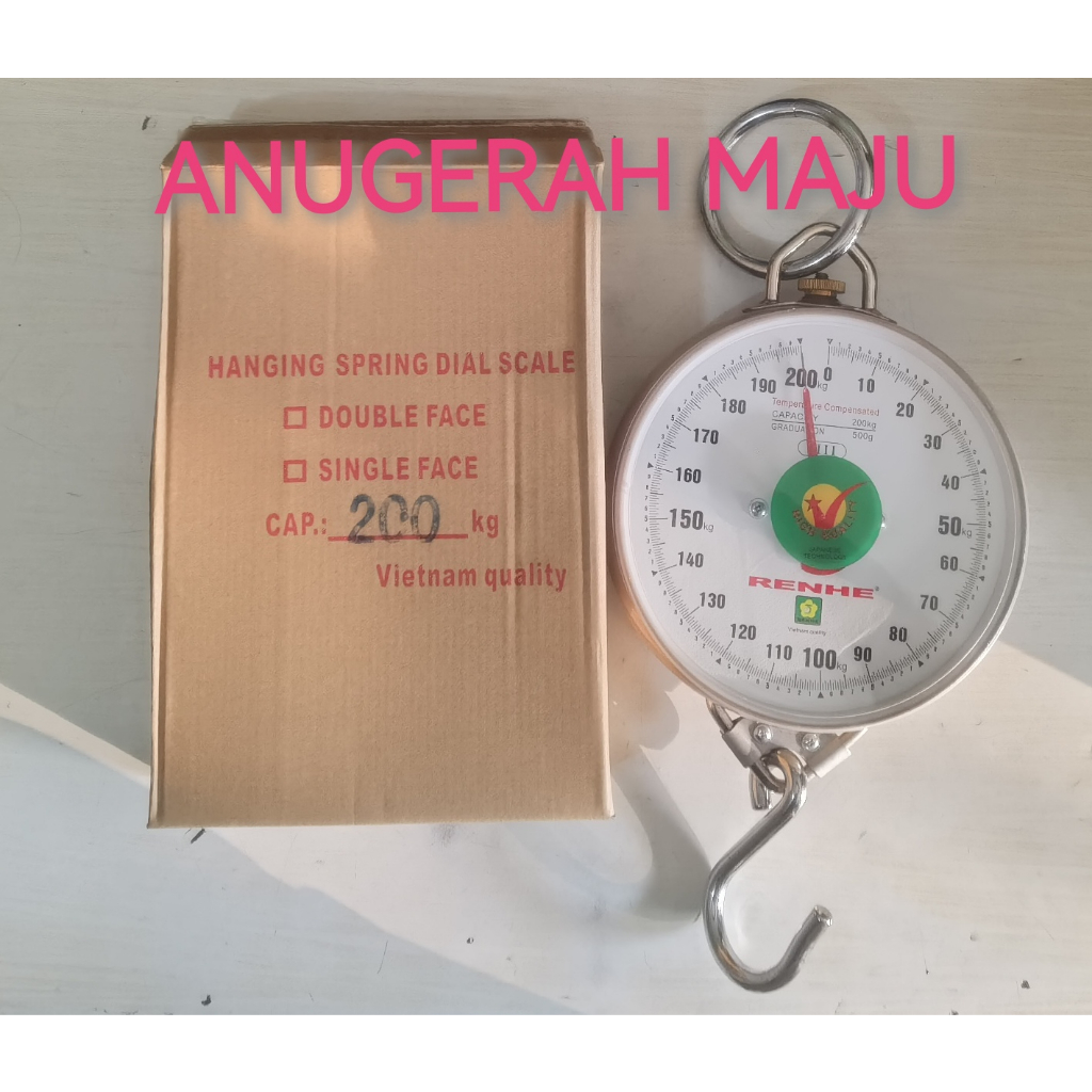 Timbangan Gantung Jarum 200kg / Timbangan Gantung 200 kg Renhe