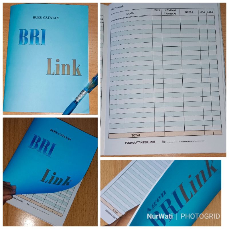 

buku catatan keuangan BRI link BNI Mandiri BSI