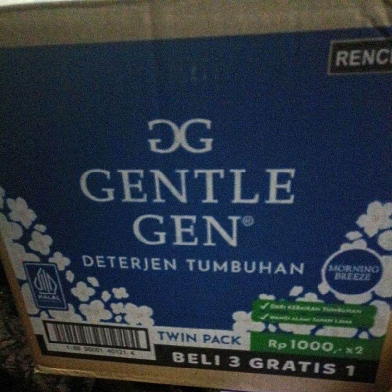 DETERJEN GENTLE GEN SAC, 16  BKS SATU RENCENG