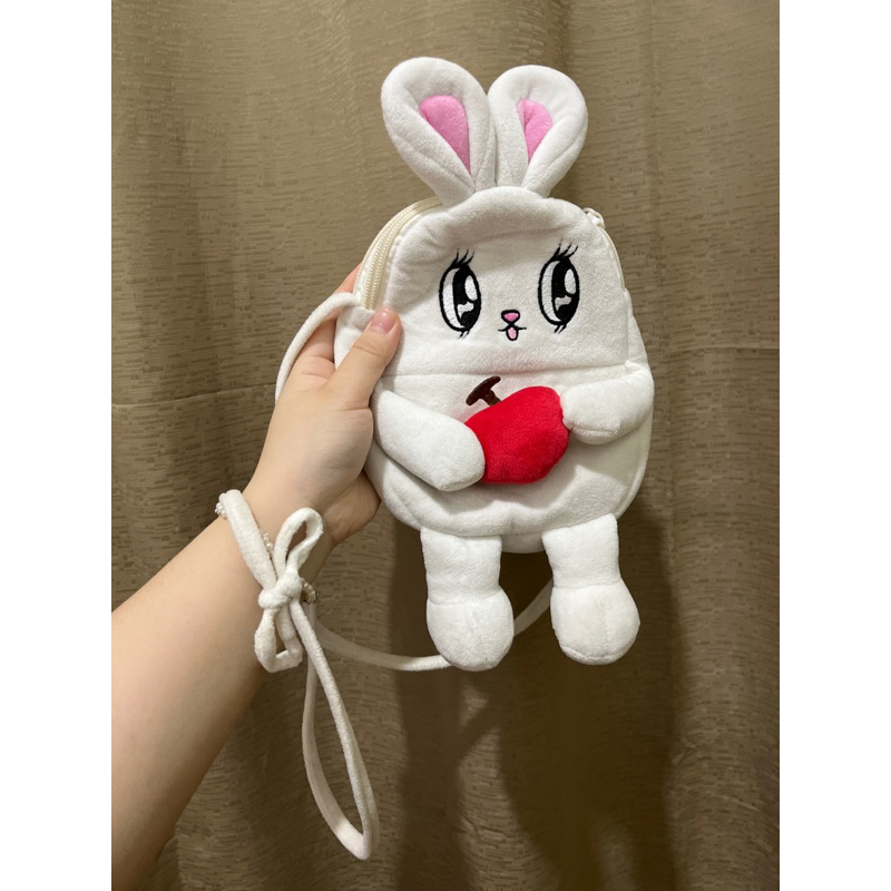Boneka Tas Kelinci Putih Pegang Apel No Brand Tas Boneka Kelinci