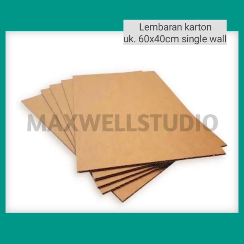 

lembaran kardus size 60x40 cm