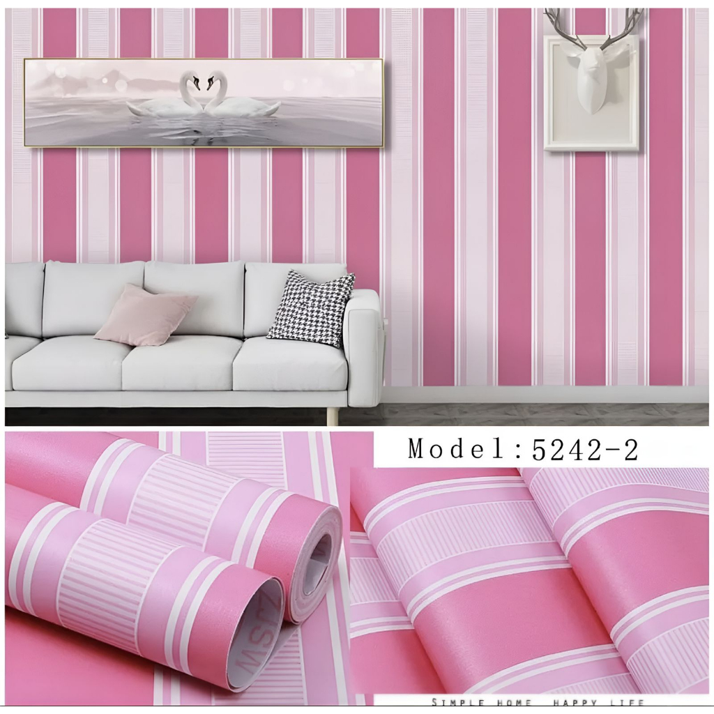 WALLPAPER DINDING DEKORASI KAMAR RUMAH STICKER DINDING 45cmx10m VD