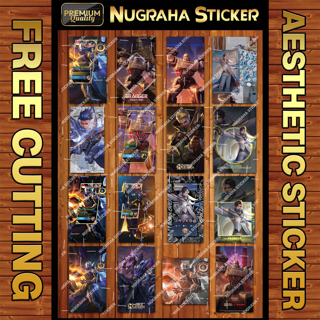 

(208 PCS) Sticker Granger MLBB (Sticker Mobile Legends)