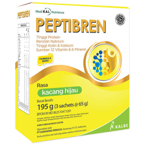 Peptibren Vanilla Kacang Hijau Susu Suplemen Kesehatan Malnutrisi