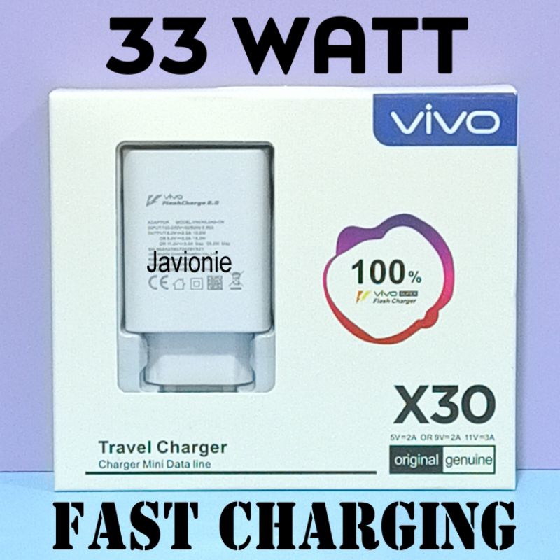 Charger Casan Cas VIVO Y16 Y21 Y21A Y22 18W Original TYPE C Fast Charging Pengisian Cepat