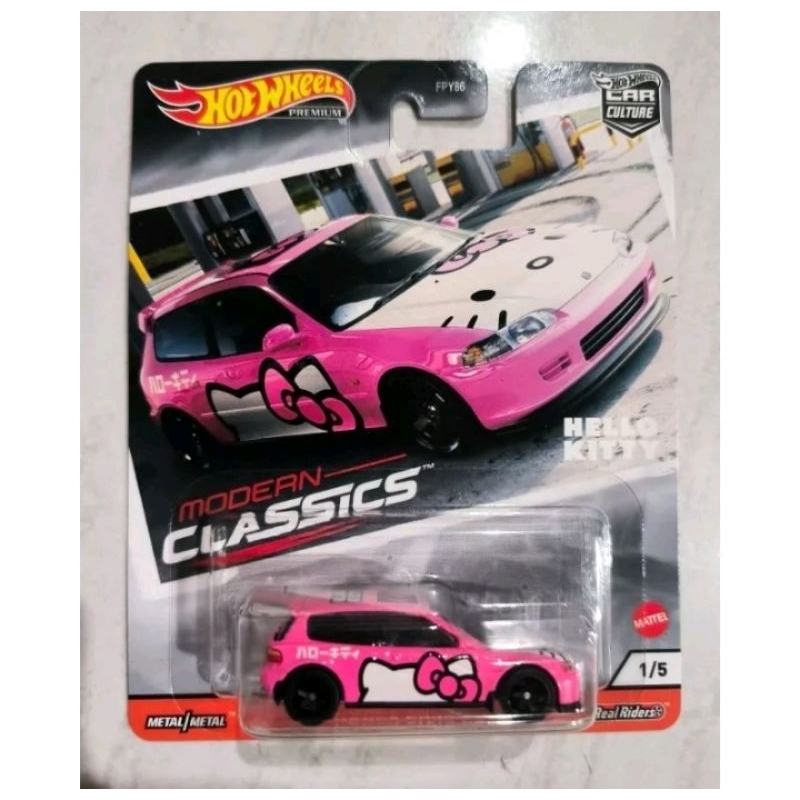 hot wheels premium Honda civic EG HELLO KITTY free protektor