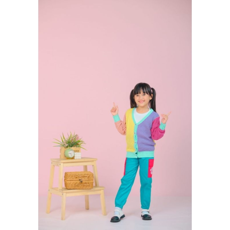 Ready ‼️ Setelan anak Cardy Candy Colourful by Cloudbee bisa COD