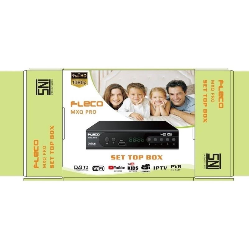 SET TOP BOX STB FLECO MXQ PRO PENERIMA SIARAN DIGITAL TAMPILAN SUPER HD BISA YOUTUBE DLL....