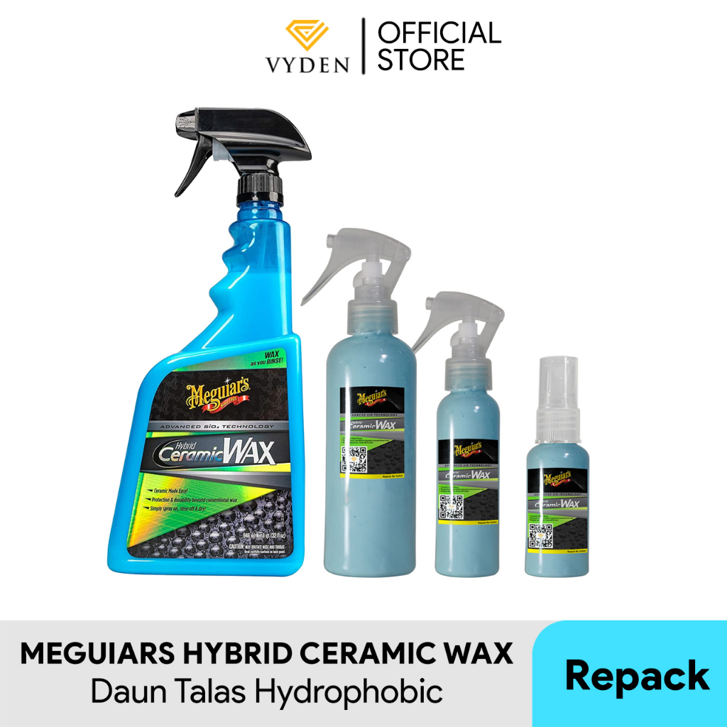 Meguiars Hybrid Ceramic Wax 100 ml Spray Wax SiO2 Efek Daun Talas Hydrophobic MURAH