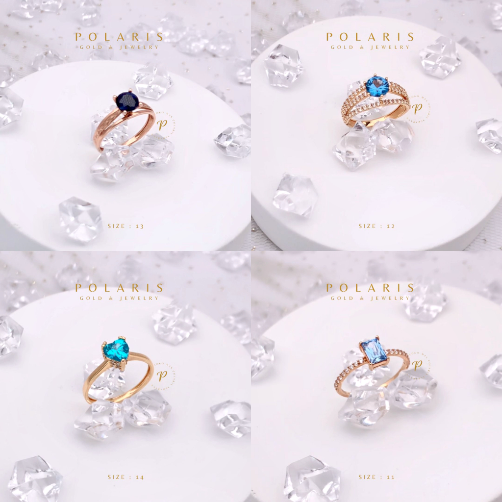 Cincin Mata Biru Saphir