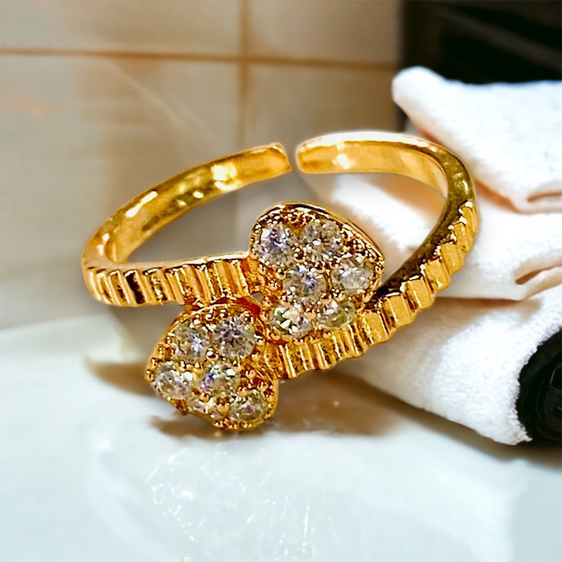 cincin wanita //cincin permta satu//cincin lapos emas//perhiasan //cincin