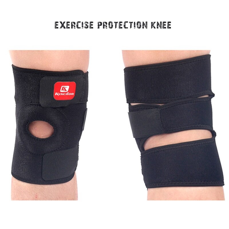 Kyncilor Pelindung Lutut Adjustable Kneepad Power Brace - AB017 - Black