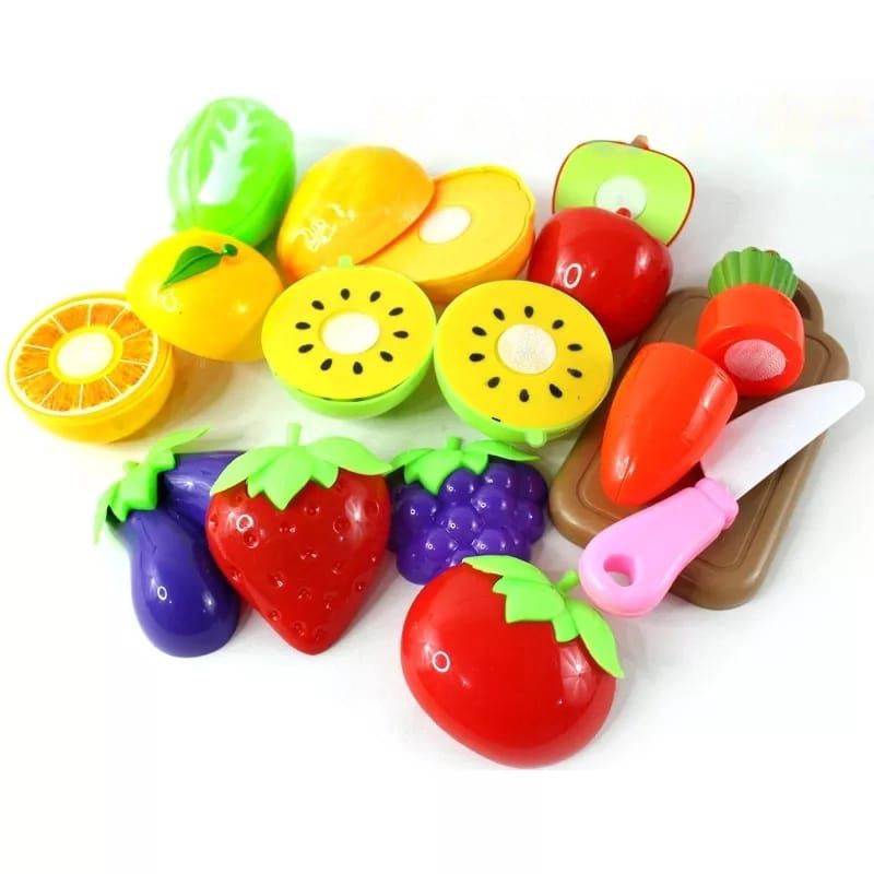 Mainan Anak Buah-buahan Set / Mainan Anak Buah-buahan Potong / Mainan Buah | FII STORE
