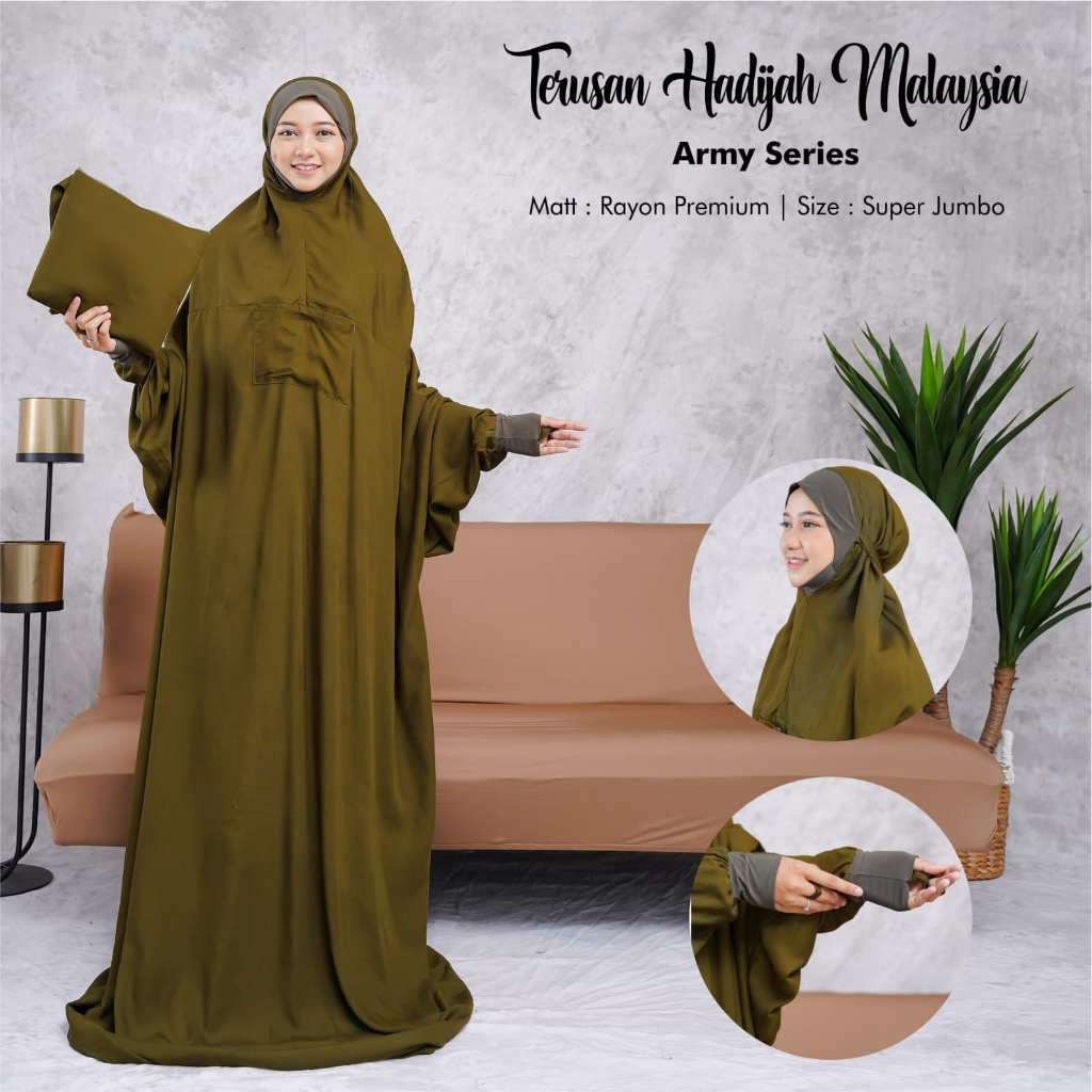 Mukena Khadijah Best Seller Terusan Original