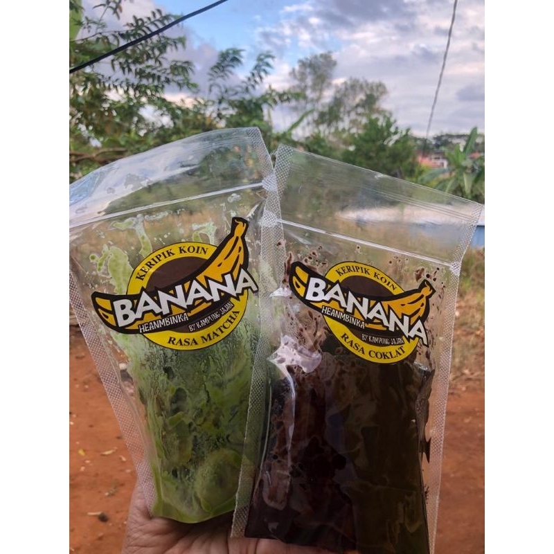 

keripik pisang lumer coklat dan matcha
